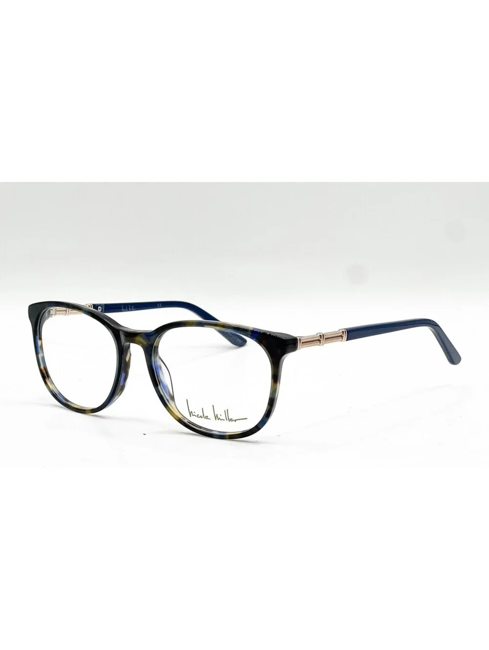Nicole Miller Dove C03 Navy Tortoise Authentic Eyeglasses 52-17-135